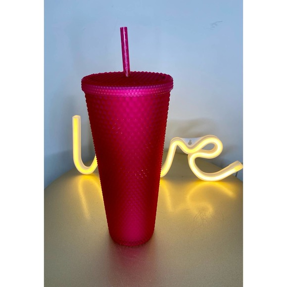 NWT Starbucks Ruby Red Studded/Bling Venti Tumbler. - Picture 1 of 3